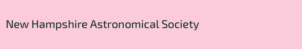 New Hampshire Astronomical Society